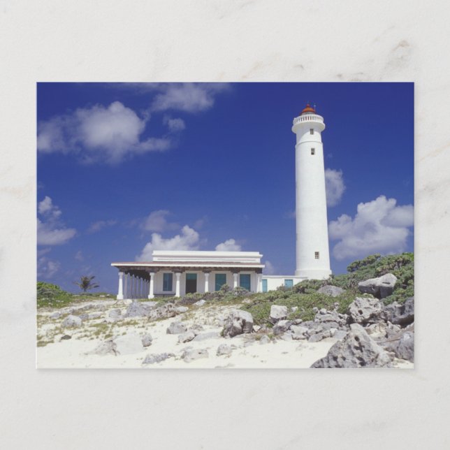 Cartão Postal México, Cozumel. Farol Punta Sur Celarain. (Frente)
