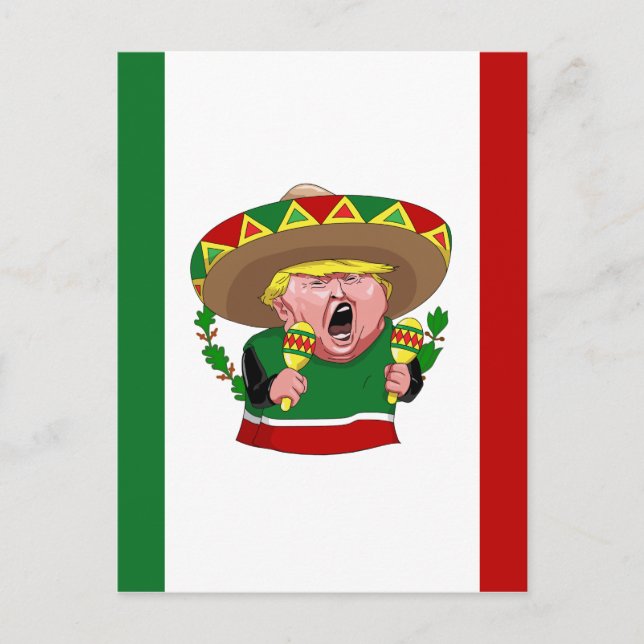 Cartão Postal méxico Donald Trump (Frente)