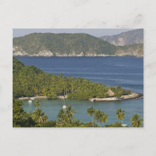 Cartão Postal México, Guerrero, Zihuatanejo. Playa Las Gatas-