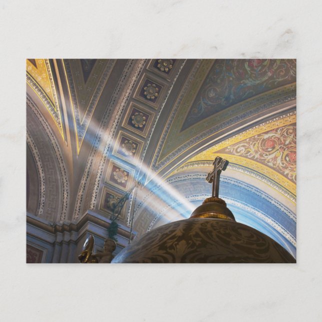 Cartão Postal México, Morelia. Os raios solares penetram no inte (Frente)