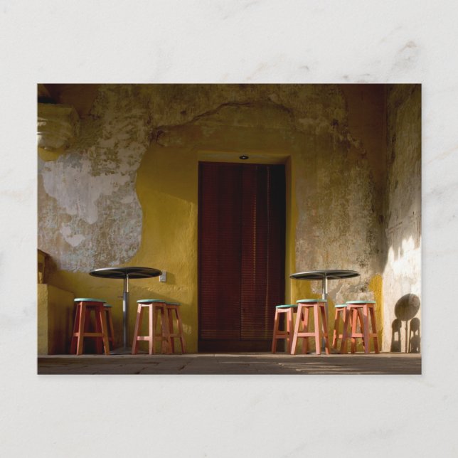 Cartão Postal México, Oaxaca, à tarde luzes do sol da varanda (Frente)