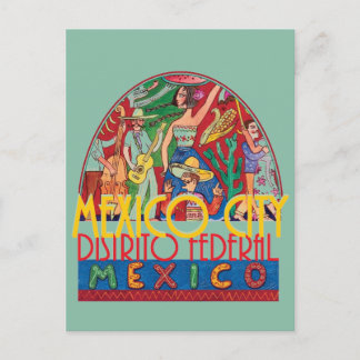 Cartão postal México para a CIDADE do México