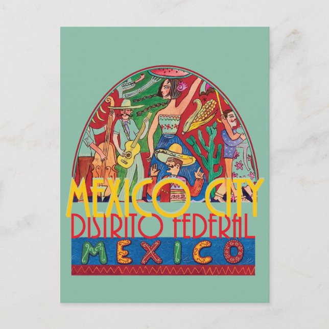 Cartão postal México para a CIDADE do México (Frente)