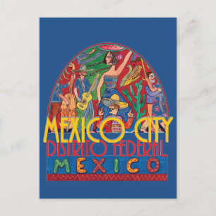 Cartão postal México para a CIDADE do México