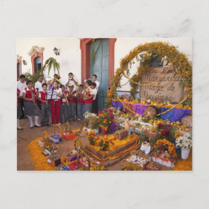 Cartão Postal México, Província de Oaxaca, Ocotlan, estudantes