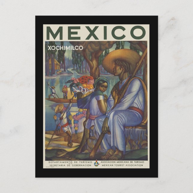 Cartão Postal México Xochimilco (Frente)