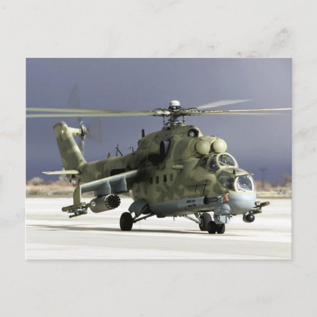 Cartão Postal MI-24 Hind (Frente)