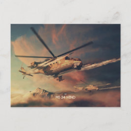 Cartão postal Mi-24 Hind