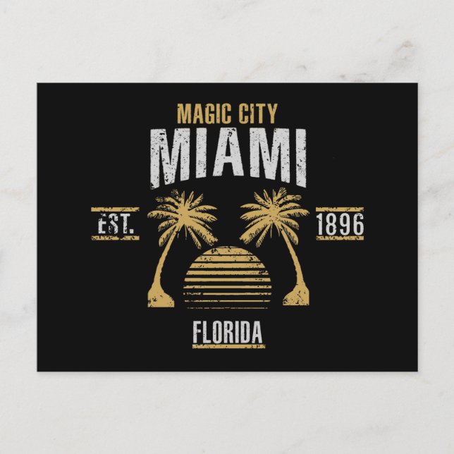 Cartão Postal Miami (Frente)