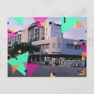 Cartão Postal Miami art deco 