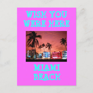 CARTÃO POSTAL MIAMI BEACH