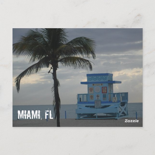 Cartão Postal Miami Beach (Verso)