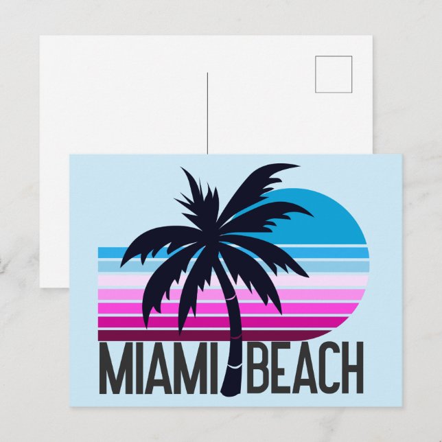 Cartão Postal Miami Beach   (Frente/Verso)