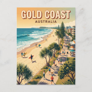 Cartão Postal Miami Beach Costa Dourada Austrália