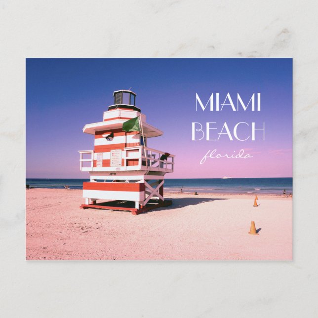 Cartão Postal Miami Beach Florida #01 (Frente)