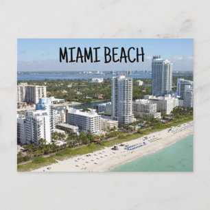CARTÃO POSTAL MIAMI BEACH FLÓRIDA CARTÕES POSTAIS