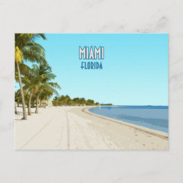 Cartão Postal Miami Beach Florida Vintage