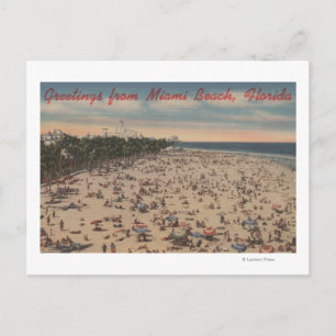 Cartão Postal Miami Beach, FlóridaSaudações DeMiami, FL
