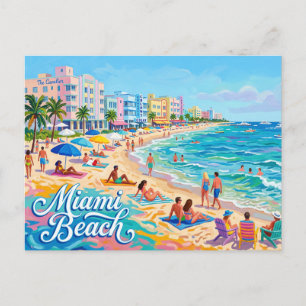 Cartão Postal Miami Beach, Miami, Flórida, EUA