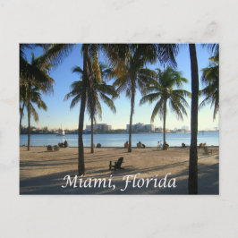Cartão Postal Miami Beach Sunset Florida, EUA