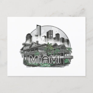 Cartão Postal Miami City Florida USA