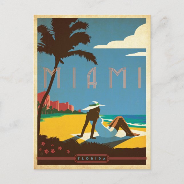Cartão Postal Miami, FL (Frente)