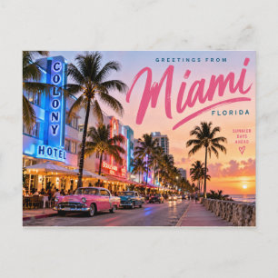 Cartão Postal Miami Flórida