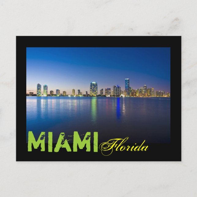 Cartão Postal Miami, Flórida, E.U.A. (Frente)