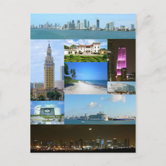 Cartão postal Miami Monuments, Flórida, EUA