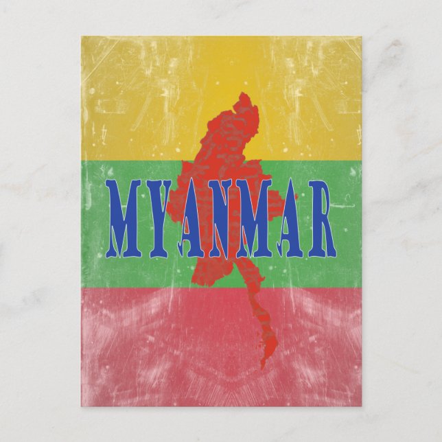 Cartão Postal Mianmar (Frente)