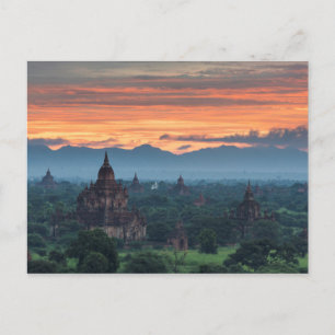 Cartão Postal Mianmar, Bagan Nascer do Sol