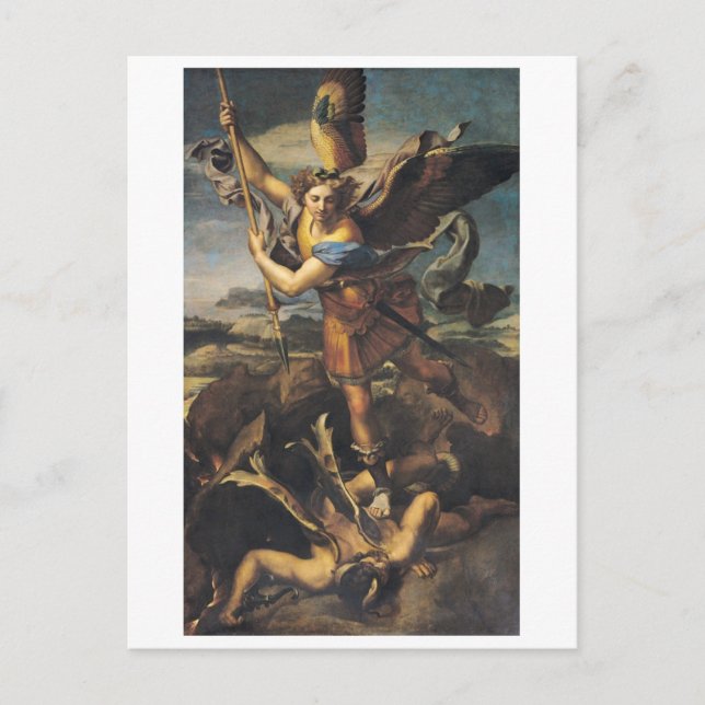 Cartão Postal Michael Overwhelming the Demon, 1518 (Frente)