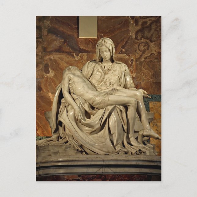 Cartão Postal Michelangelo - Pieta (Frente)
