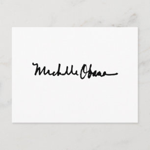 Cartão Postal MICHELLE OBAMA AUTÓGRAFO -.png