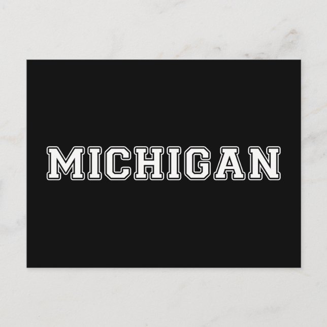 Cartão Postal Michigan (Frente)