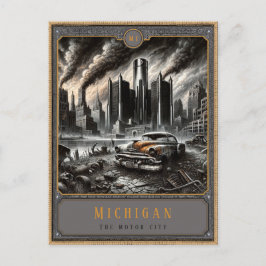 Cartão Postal Michigan | Cartão-postal de arte gótica