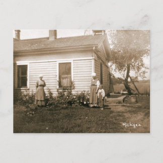 Cartão Postal Michigan Homestead Old Fashiked