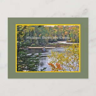 CARTÃO POSTAL MICHIGAN MOSTRA SUAS CORES/CORES DE OUTONO DO P.I.