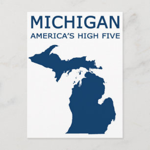 Cartão Postal Michigan. O Alto Cinco da América