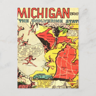 Cartão Postal Michigan, o Estado Wolverine
