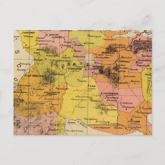 Cartão Postal Michoacan, México (Frente)