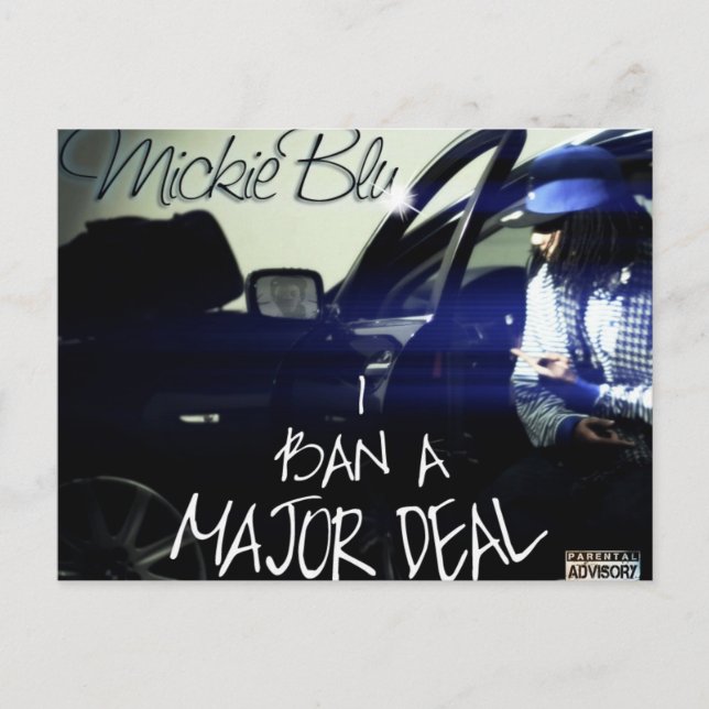 CARTÃO POSTAL MICKIE BLU (Frente)