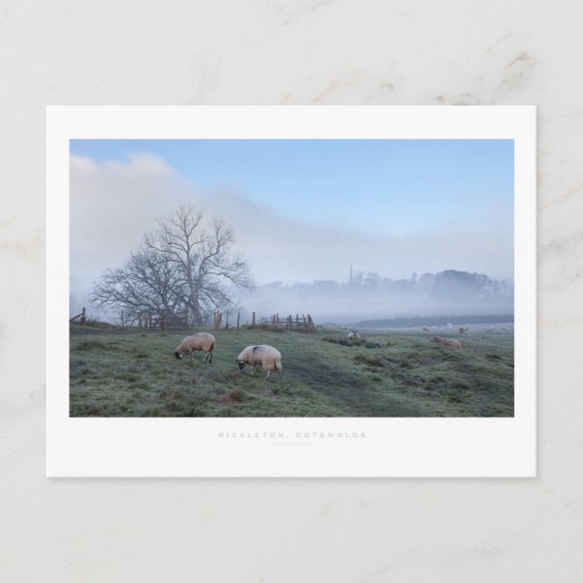 Cartão Postal Mickleton, Cotswolds (Frente)