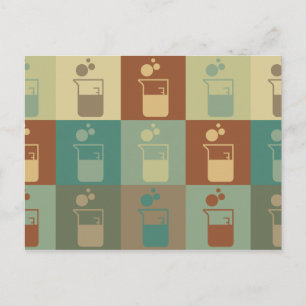 Cartão Postal Microbiologia Pop Art