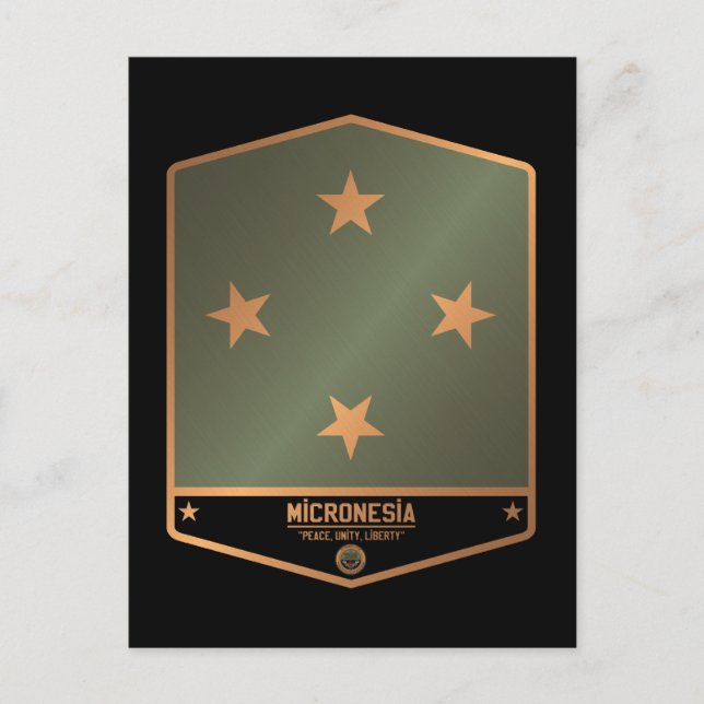 Cartão Postal Micronésia (Frente)