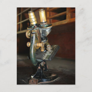 Cartão Postal Microscópio antigo