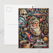 Midcentury Santa Merry Christmas