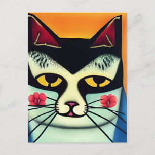 Cartão Postal Mídia mista Cat