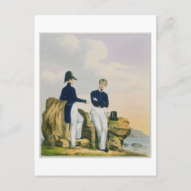 Cartão Postal Mídia, prato 3 de "Figurino do Royal Navigator (Frente)