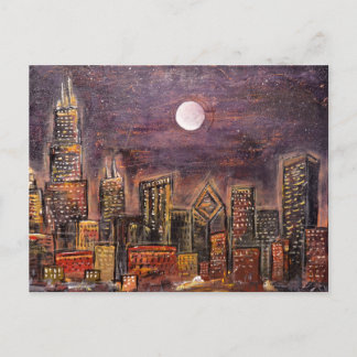 Cartão Postal Midnight Chicago ©